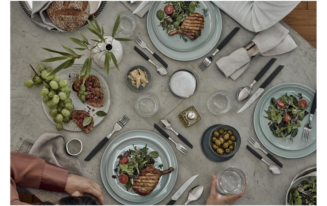 Victorinox Kuchengabel – 15,5 cm, Edelstahl, Kunststoffgriff, Schwarz, spülmaschinenfest