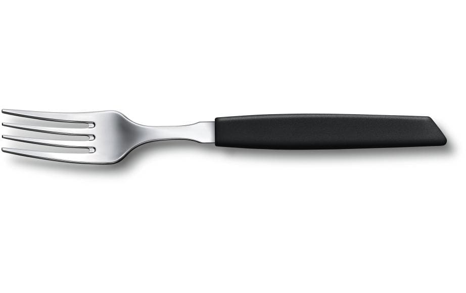 Victorinox Swiss Modern Tafelgabel – 20,5 cm, Edelstahl, Kunststoffgriff, Schwarz, spülmaschinenfest