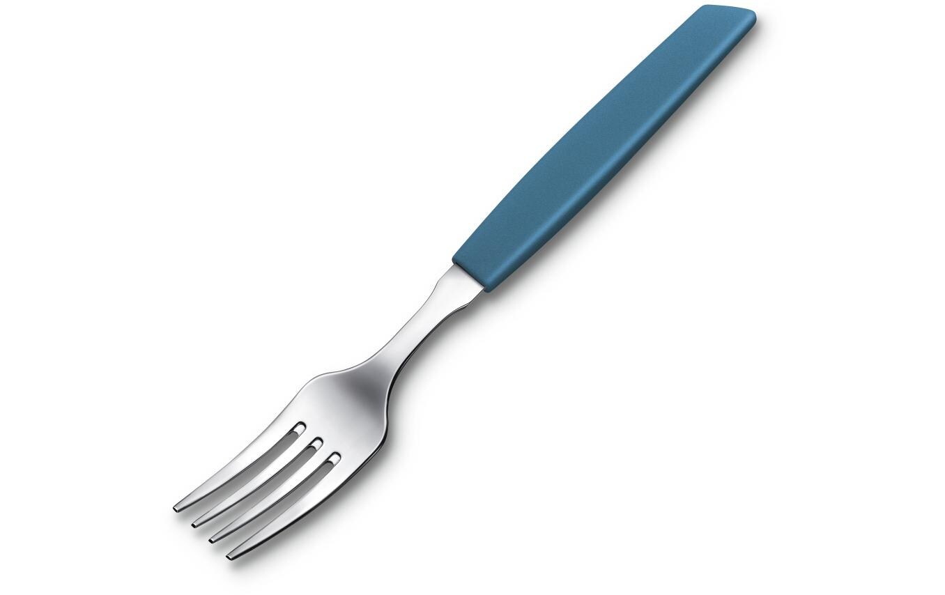 Victorinox Tafelgabel – 20,5 cm, Edelstahl, Kunststoffgriff, Blau, spülmaschinenfest