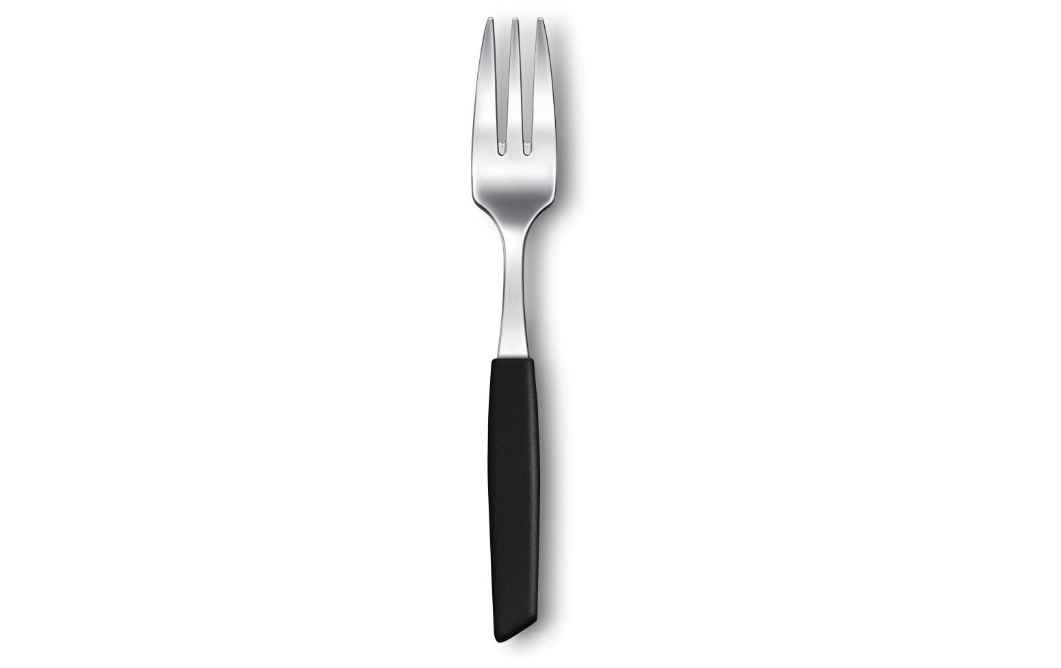 Victorinox Kuchengabel – 15,5 cm, Edelstahl, Kunststoffgriff, Schwarz, spülmaschinenfest