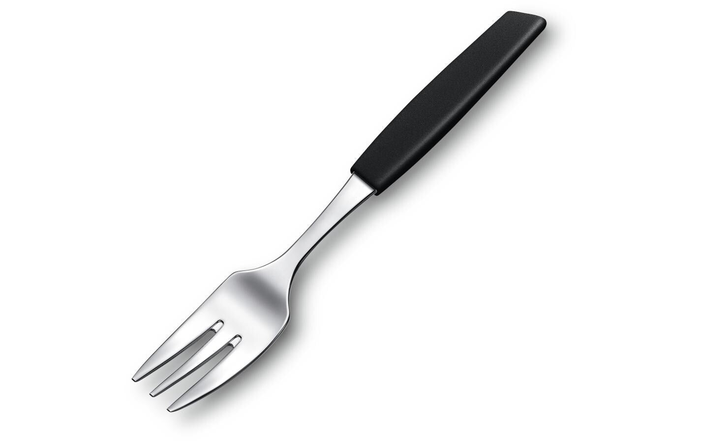 Victorinox Kuchengabel – 15,5 cm, Edelstahl, Kunststoffgriff, Schwarz, spülmaschinenfest