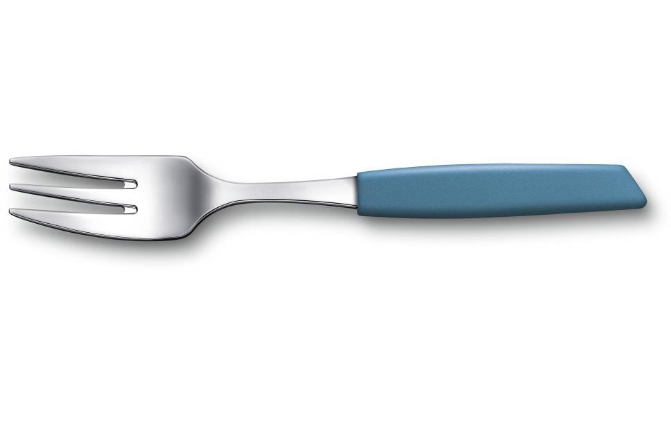 Victorinox Kuchengabel – 15,5 cm, Edelstahl, Kunststoffgriff, Blau, spülmaschinenfest