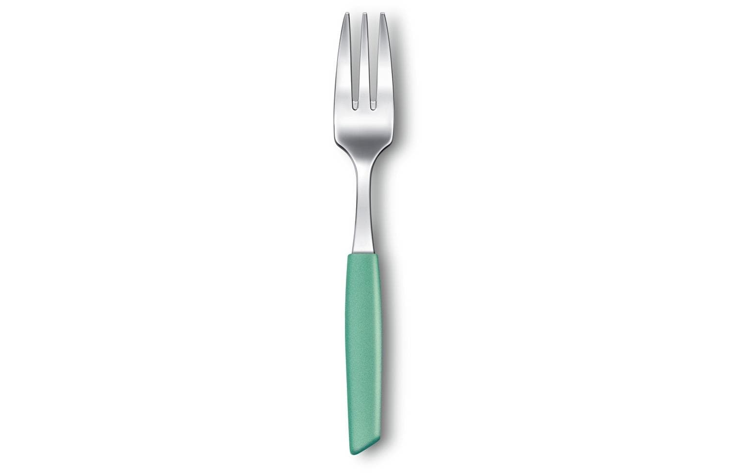 Victorinox Swiss Modern Kuchengabel – 15,5 cm, Edelstahl, Kunststoffgriff, Mint, spülmaschinenfest