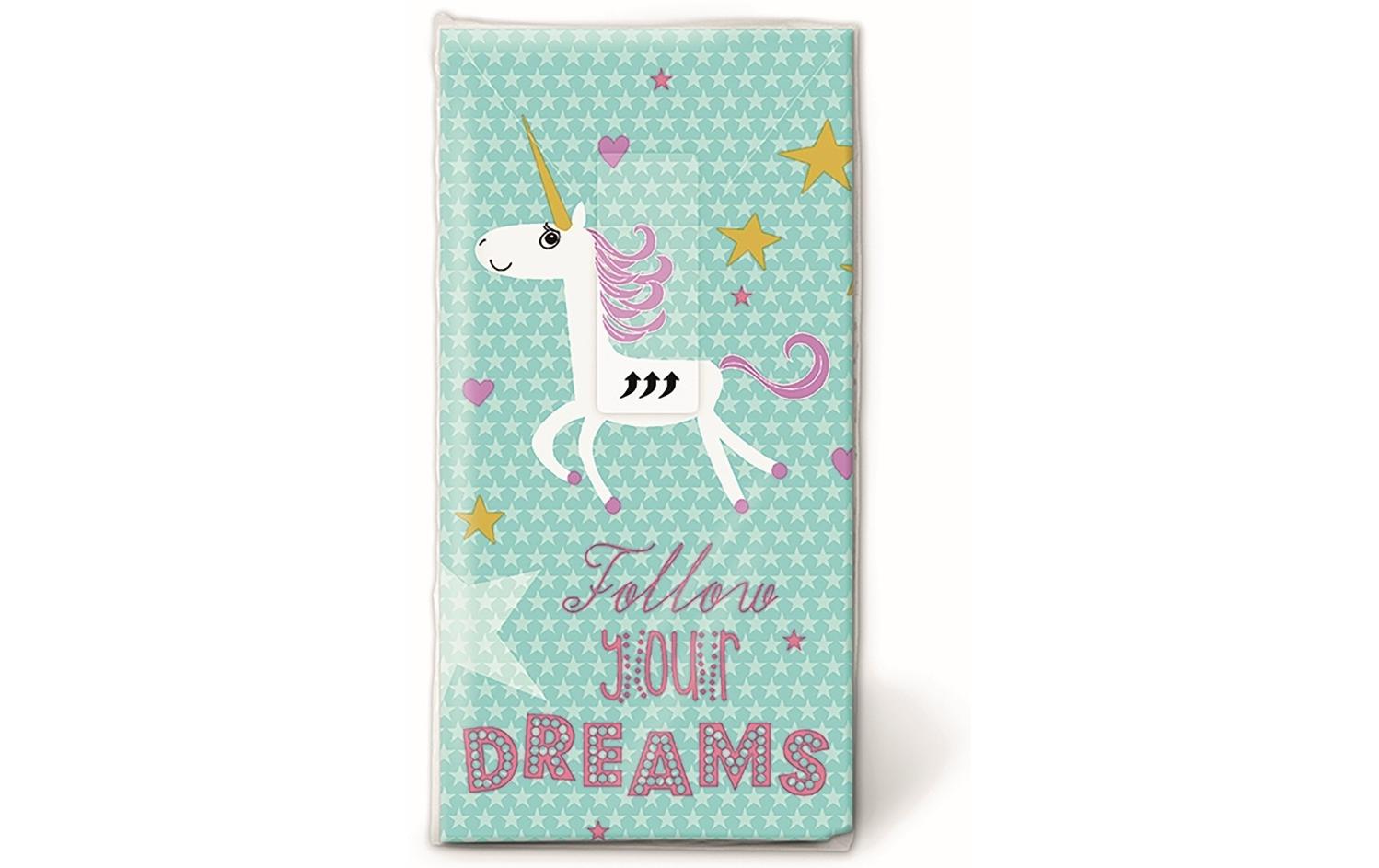 Paper + Design Follow Your Dreams Taschentücher – 4-lagig, 220 × 210 mm – 10 Taschentücher
