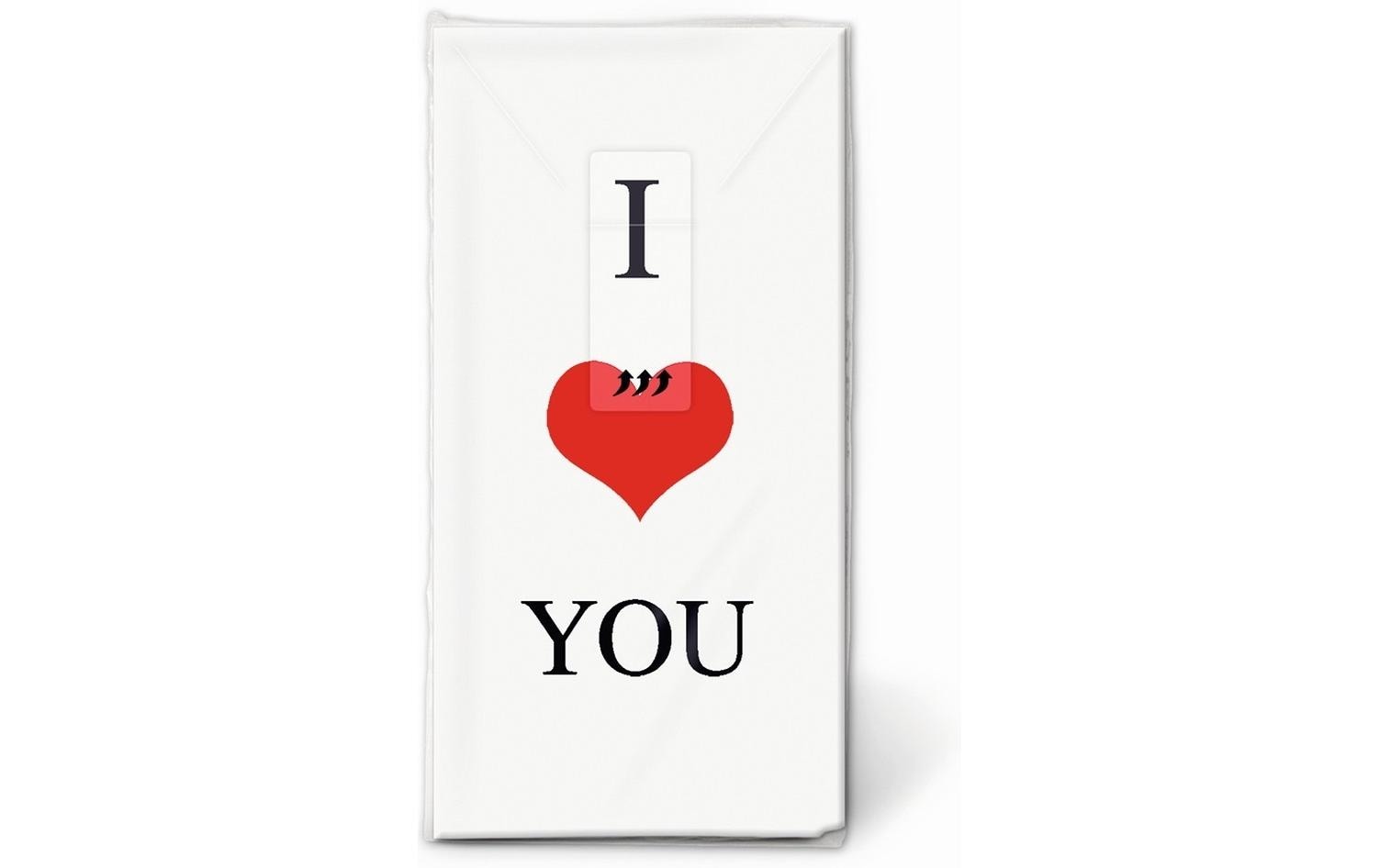 Paper + Design Love Affair Taschentücher – 4-lagig, 220 × 210 mm – 10 Taschentücher – FSC