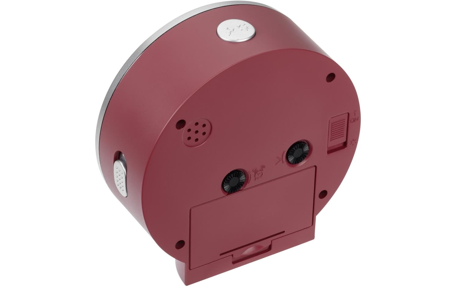 TFA-Dostmann TFA Dostmann Quarz-Wecker – Analog, 10,3 × 9,9 × 3,9 cm, rot