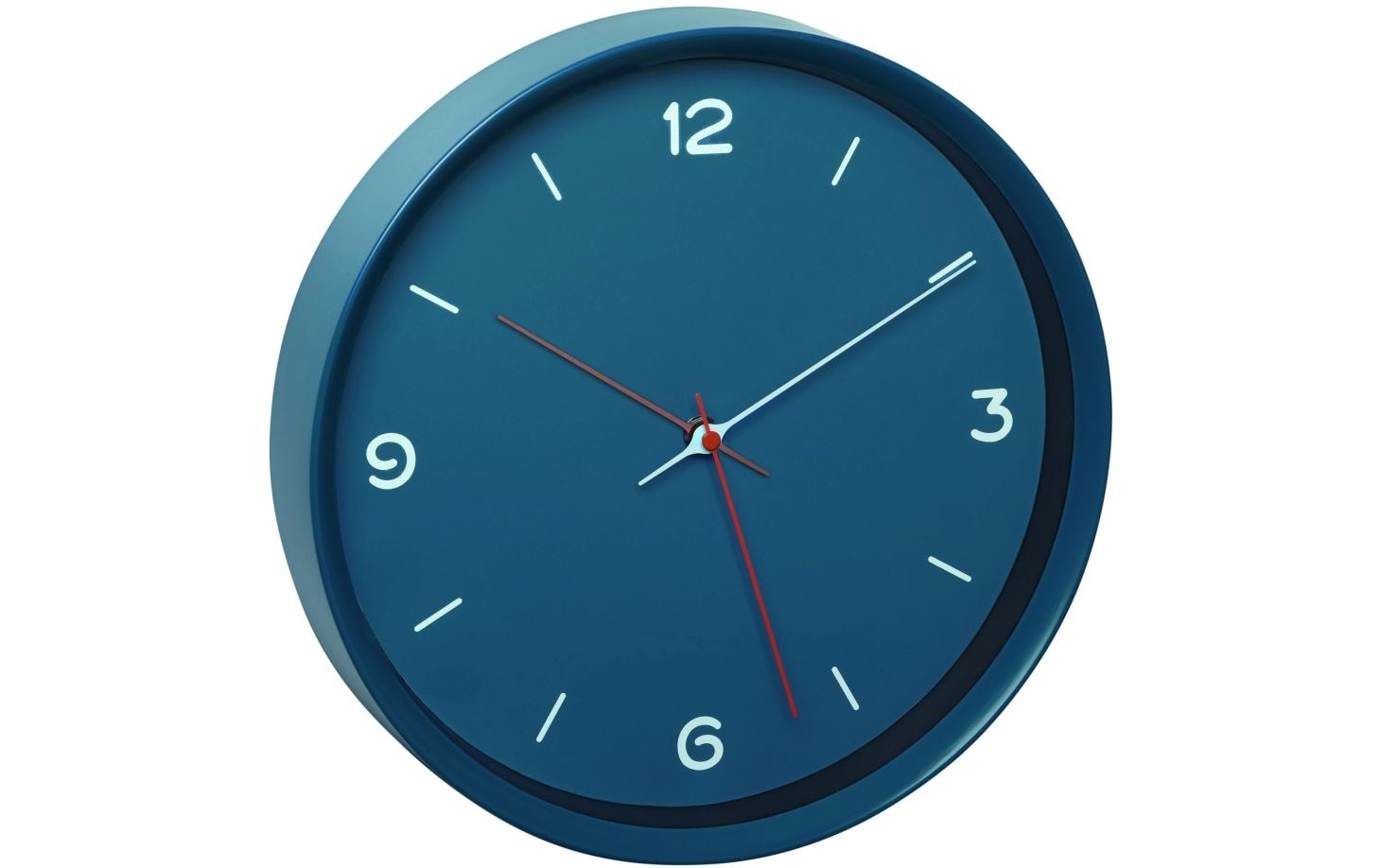 TFA-Dostmann TFA Dostmann Wanduhr – Analog, lautlos, Ø 30,9 cm, Petrol, Glas