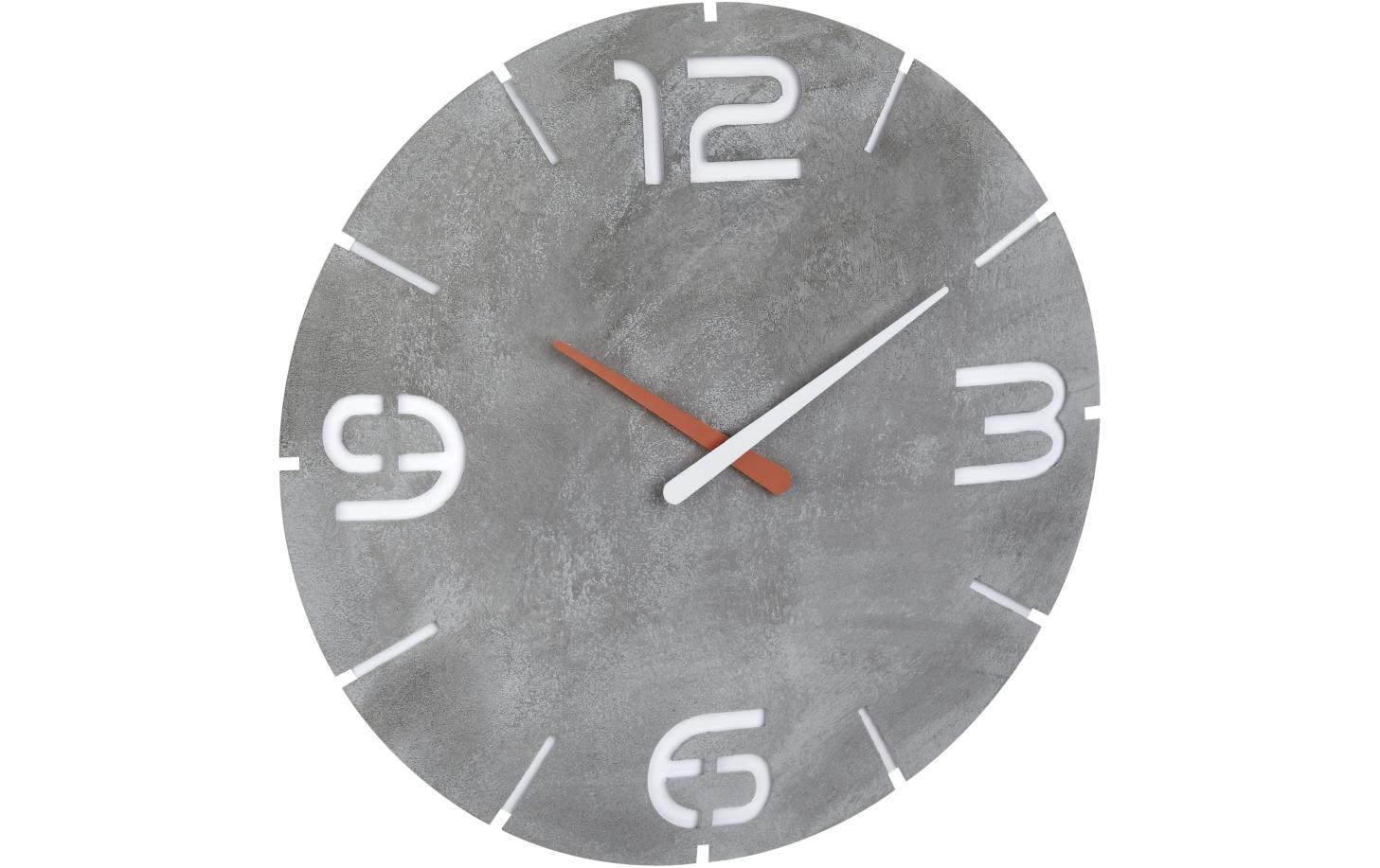 TFA-Dostmann TFA Dostmann CONTOUR Wanduhr – Funk, analog, Ø 35 cm, grau, Kunststoff