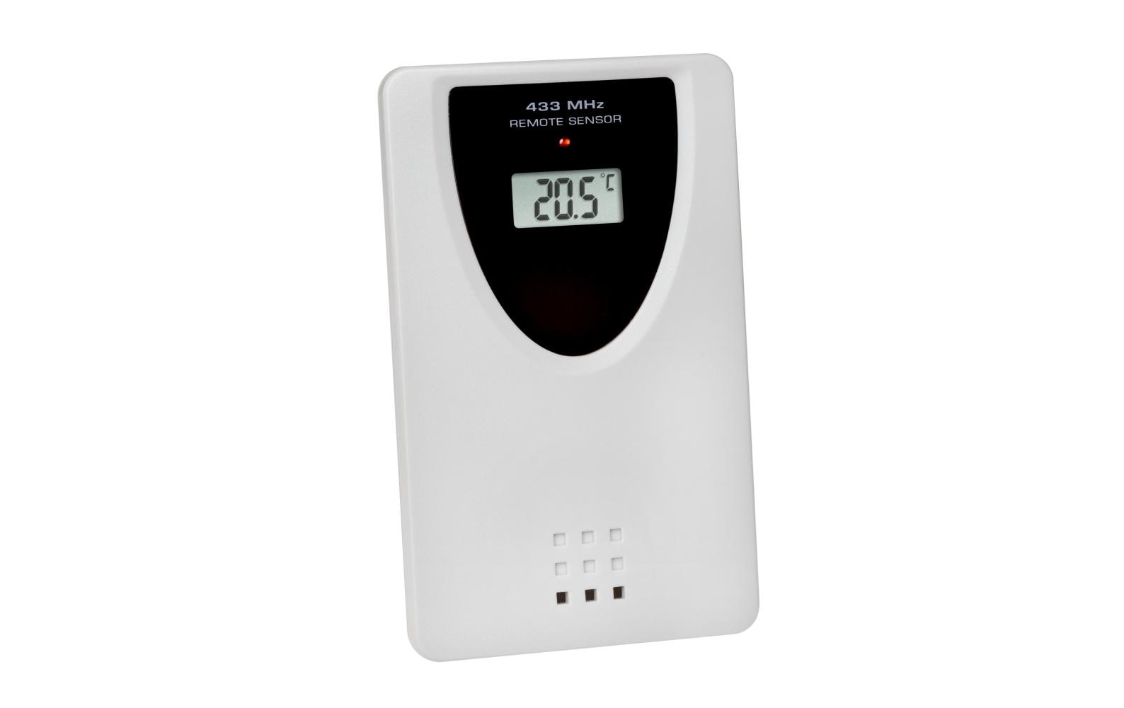 TFA-Dostmann TFA Dostmann Digitalwecker – Funk, Schlummerfunktion, Thermometer, lautlos, 24,8 × 20,6 × 7,3 cm, Braun