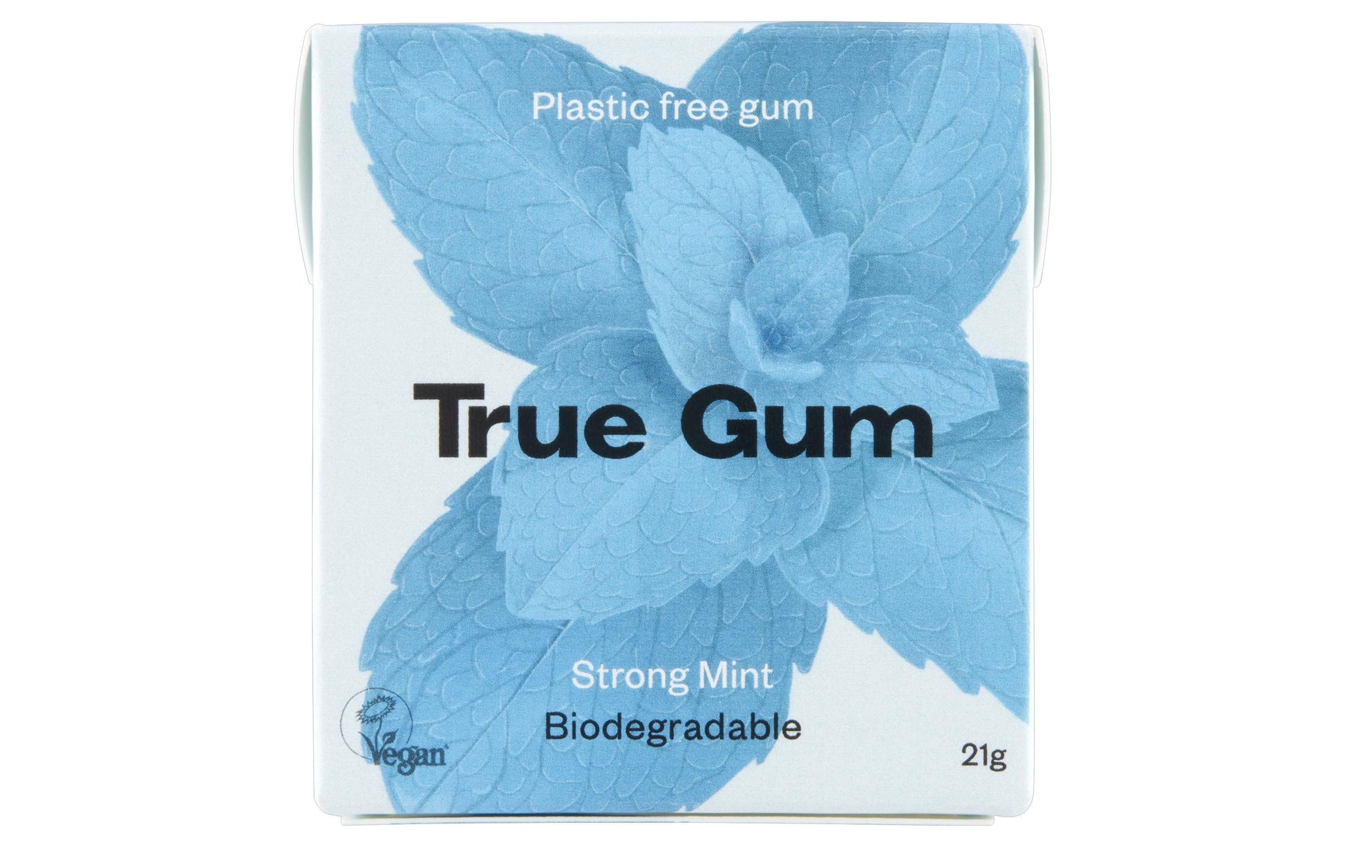 True Gum Kaugummi – Starke Minze, Zuckerfrei, Glutenfrei – 21 g