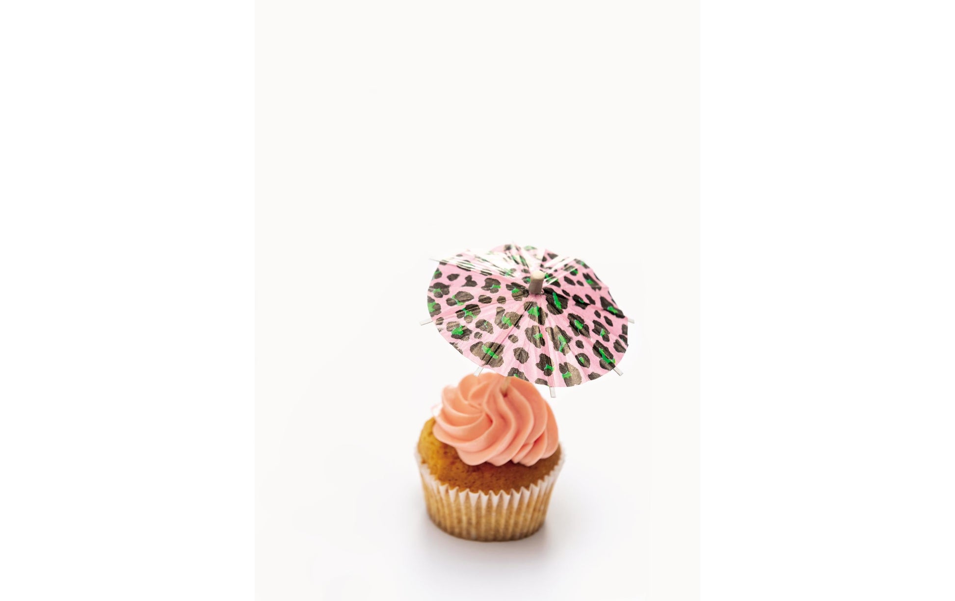 Rico Design Party-Piekser Schirmchen Leo – mehrfarbig – Ø 8,3 cm × 10 cm – Papier/Holz – 12 Stk
