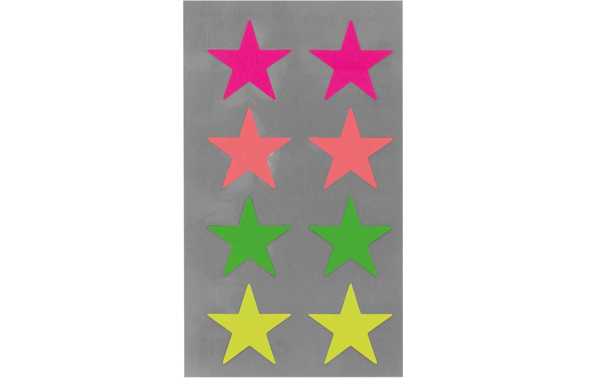 Rico Design Sticker, Sterne, mehrfarbig, 4 Bögen, 7 × 15,5 cm