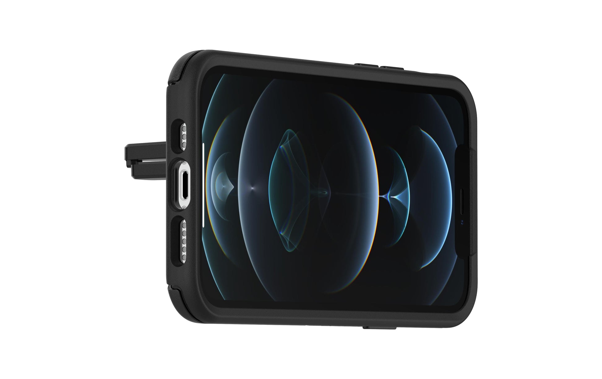 OtterBox MagSafe Auto-Lüftungshalterung – Auto-Halterung – Lüftungsschlitz, drehbar – für iPhone 12 mini – Schwarz