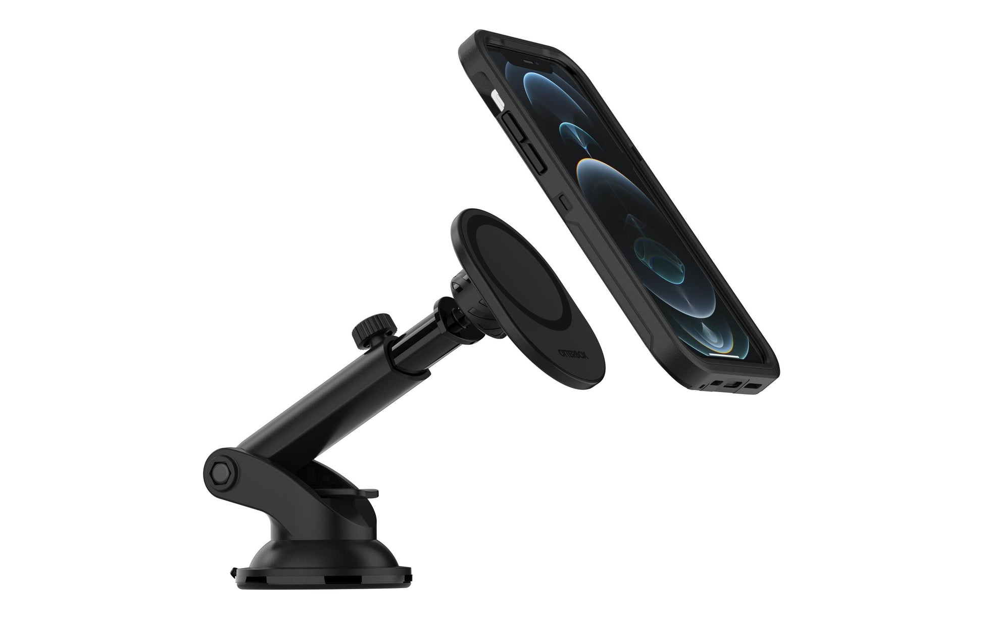 OtterBox Auto-Halterung, Saugnapf, drehbar – für iPhone ab 12 (MagSafe) – Schwarz