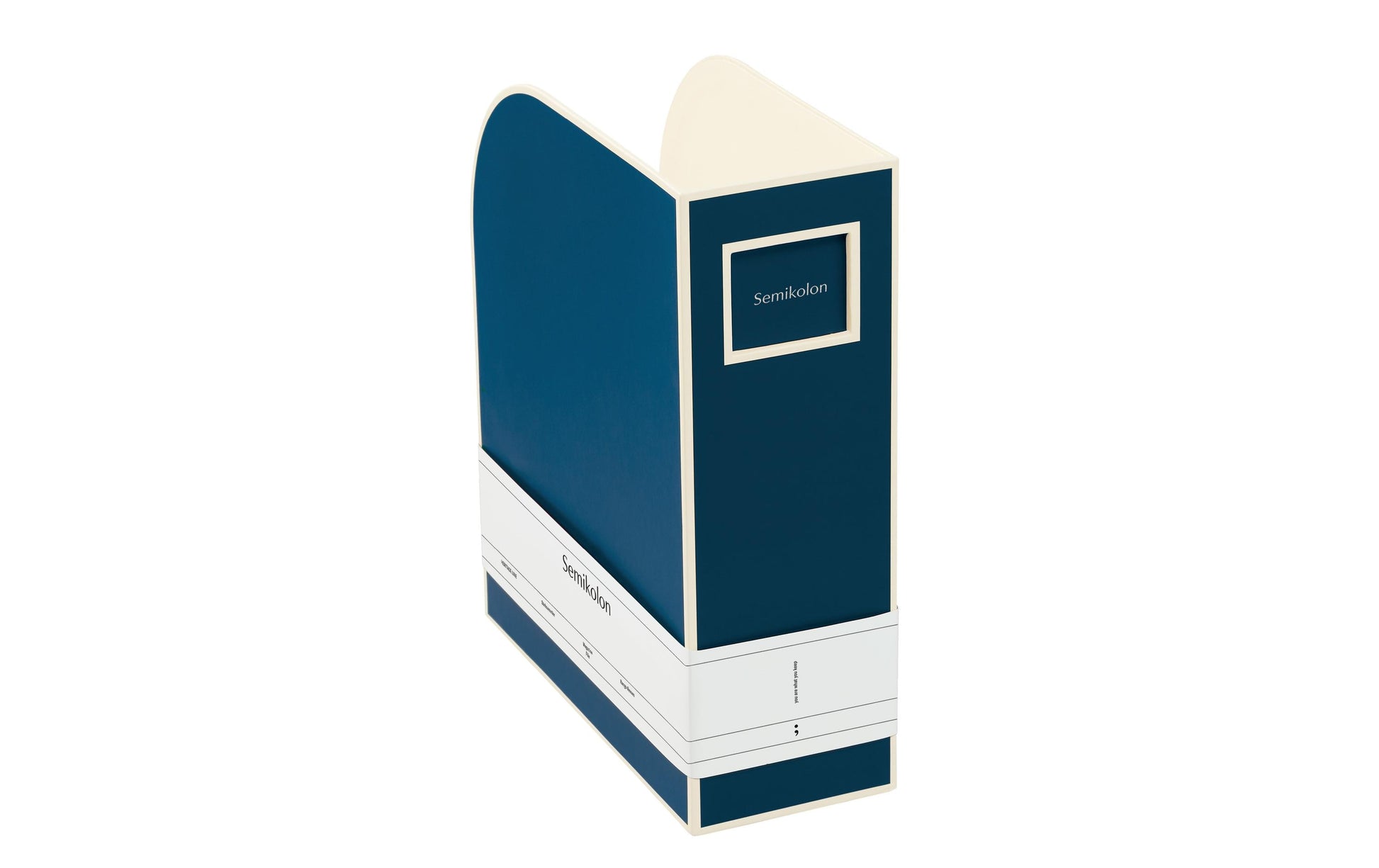 Semikolon Stehsammler – A4 – Karton – Marineblau – 105 × 260 × 310 mm