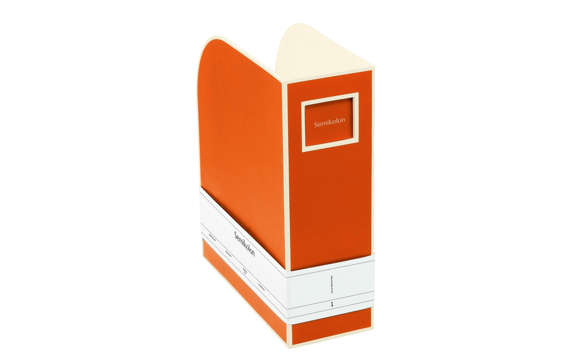 Semikolon Stehsammler – A4 – Karton – Orange – 105 × 260 × 310 mm