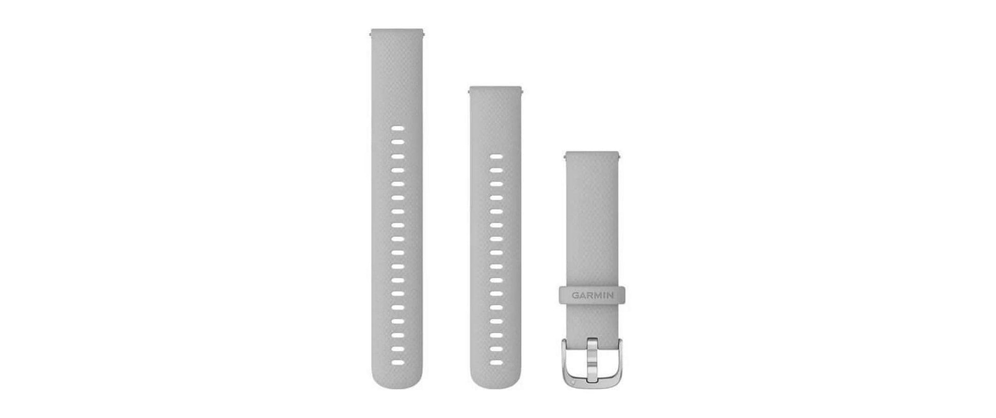 Garmin Sportarmband – Hellgrau, für Venu 2S, Vivoactive 4S, Vivomove 3S