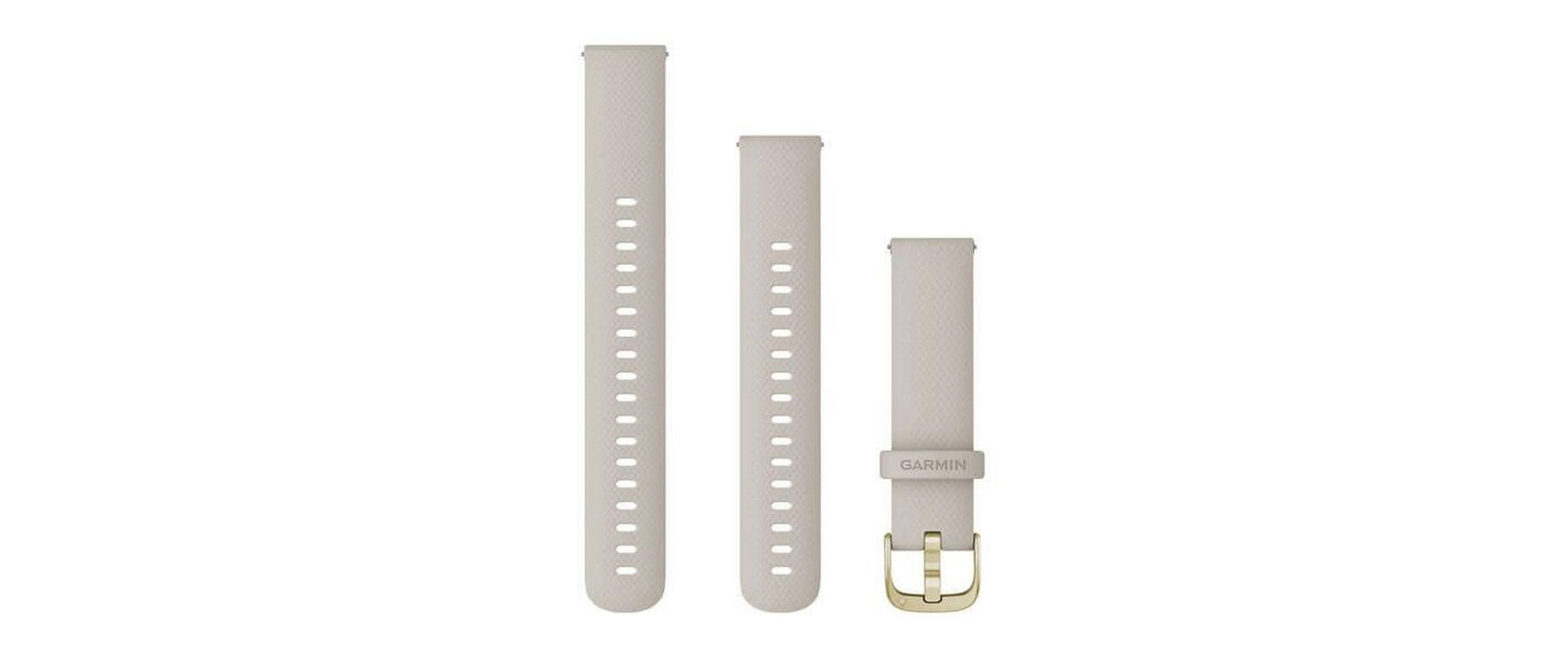 Garmin Venu 2S – Armband – für Garmin Venu 2S, Beige, 18 mm, Silikon