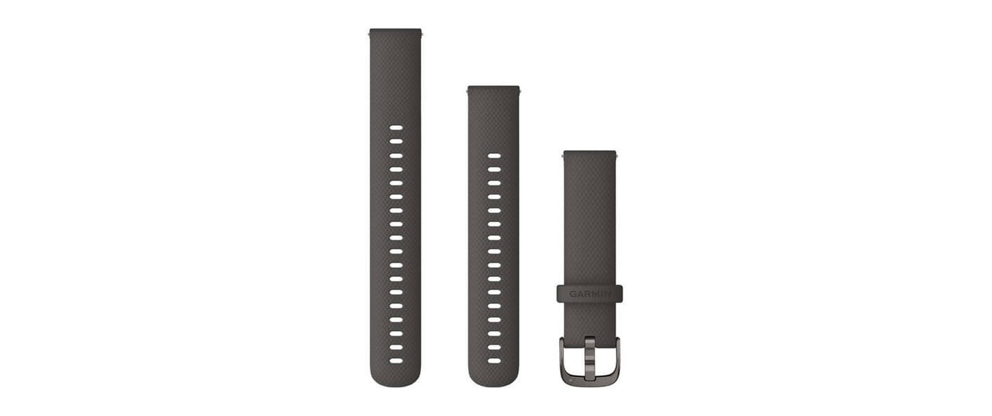 Garmin Sportarmband, Dunkelgrau, für Venu 2S, Vivoactive 4S, Vivomove 3S