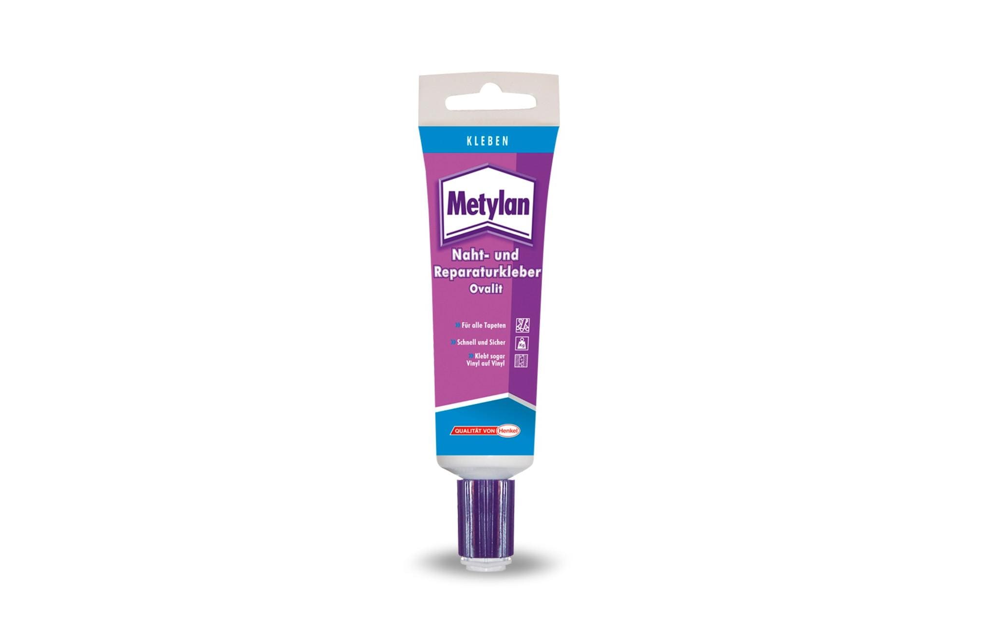 Metylan Tapetenkleister Naht- und Reparaturenkleber – Transparent – 60 g – für Tapeten