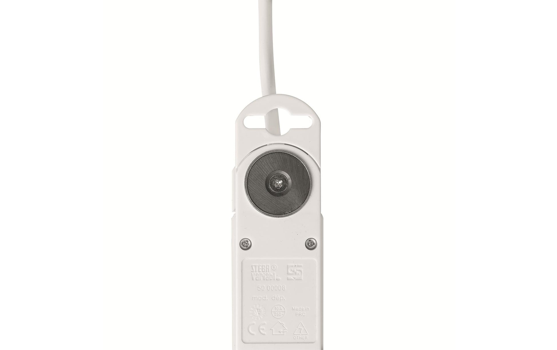 Steffen STEBA VARIABL Steckdosenleiste, 6×T13, 1×USB-C, mit Schalter, 3 m, Kinderschutz, Magnet – Weiss