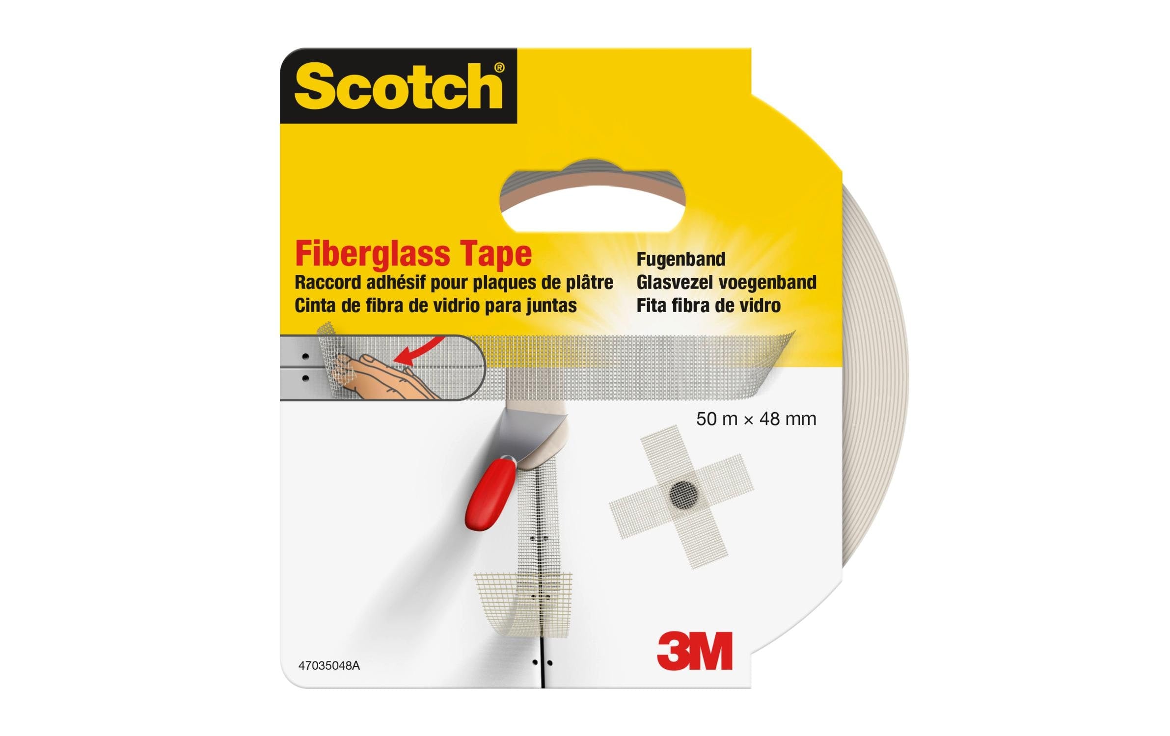 3M Montageband – 48 mm × 50 m, weiss, permanent