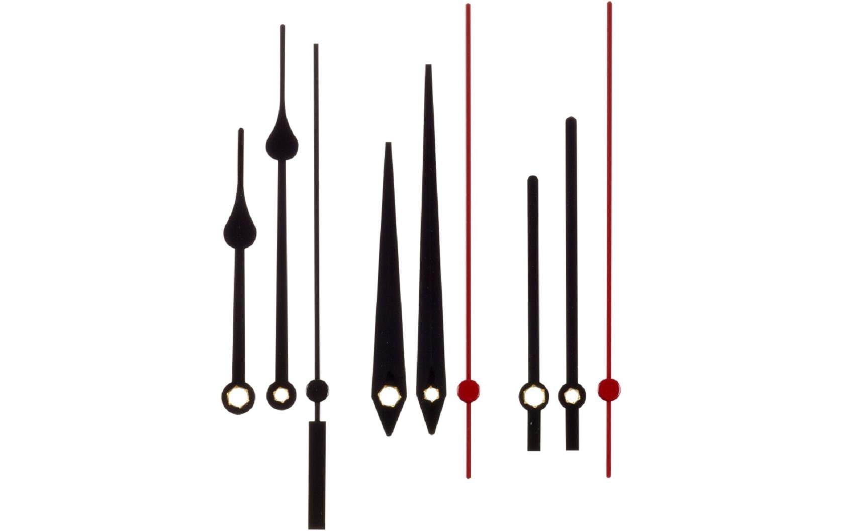 TFA-Dostmann TFA Dostmann Wanduhr – Analog, lautlos, 5,6 × 5,6 × 2,9 cm, schwarz, Kunststoff
