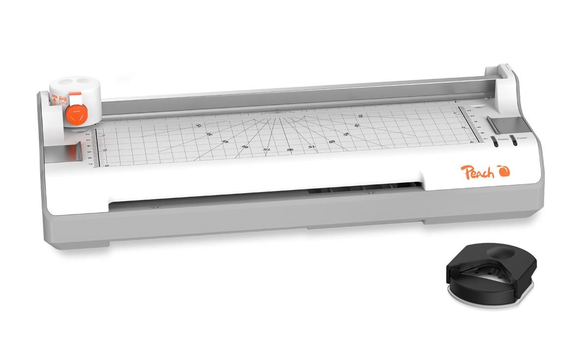 Peach PBP350 Laminiergerät A4 – Kalt-/Heisslaminator, bis 125 µm, 2 Rollen, 250 mm/min, weiss
