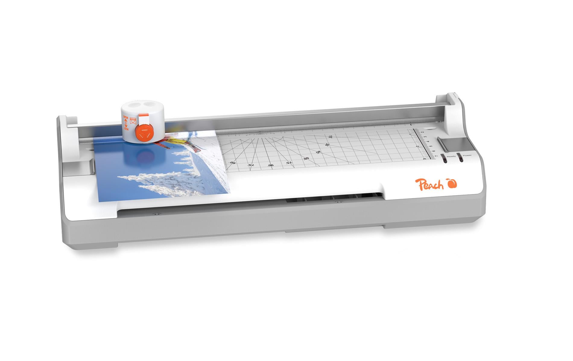 Peach PBP350 Laminiergerät A4 – Kalt-/Heisslaminator, bis 125 µm, 2 Rollen, 250 mm/min, weiss