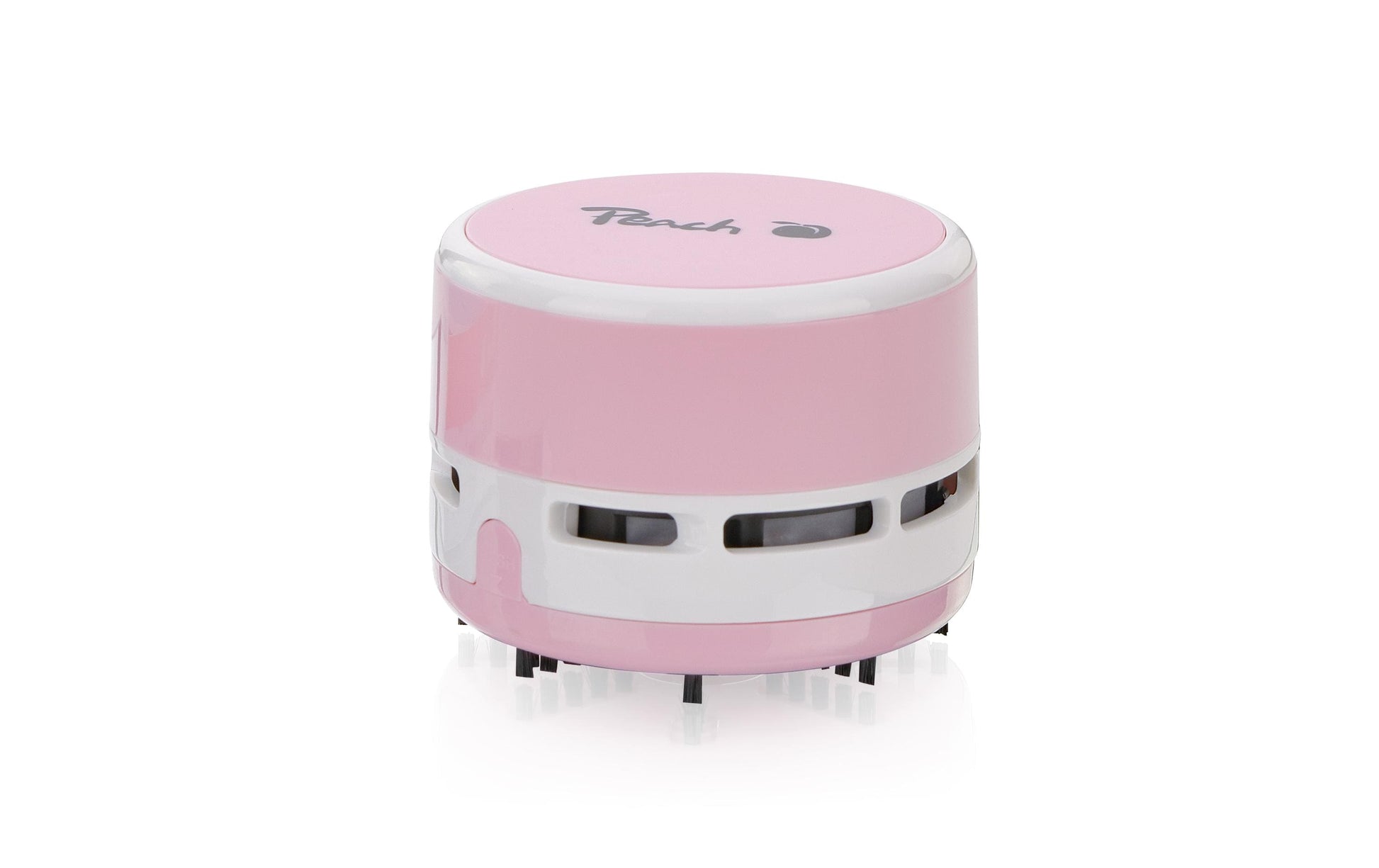Peach Mini-Tischstaubsauger PA105 – Akku (2× AA), 80 mm × 65 mm, rosa