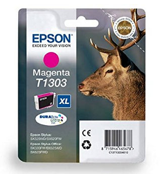 Epson T130340 Magenta Tintenpatrone (Original) – 10,1 ml – für Stylus BX525WD/BX625FWD, SX525WD/SX620FW