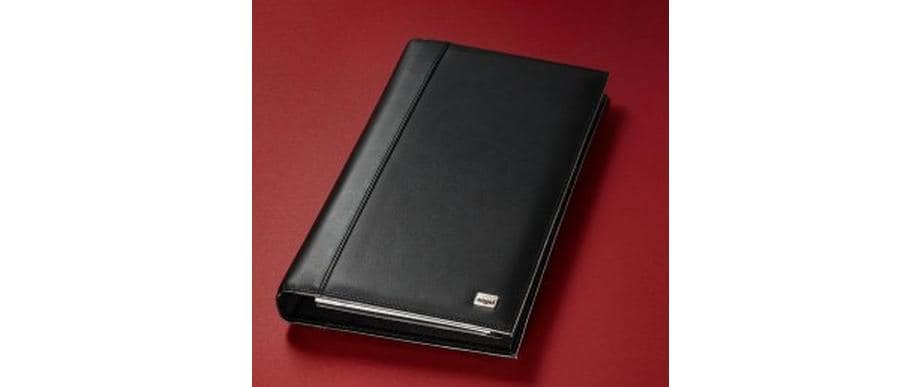 Sigel Visitenkartenalbum – Leder, Schwarz, 160×35×275 mm
