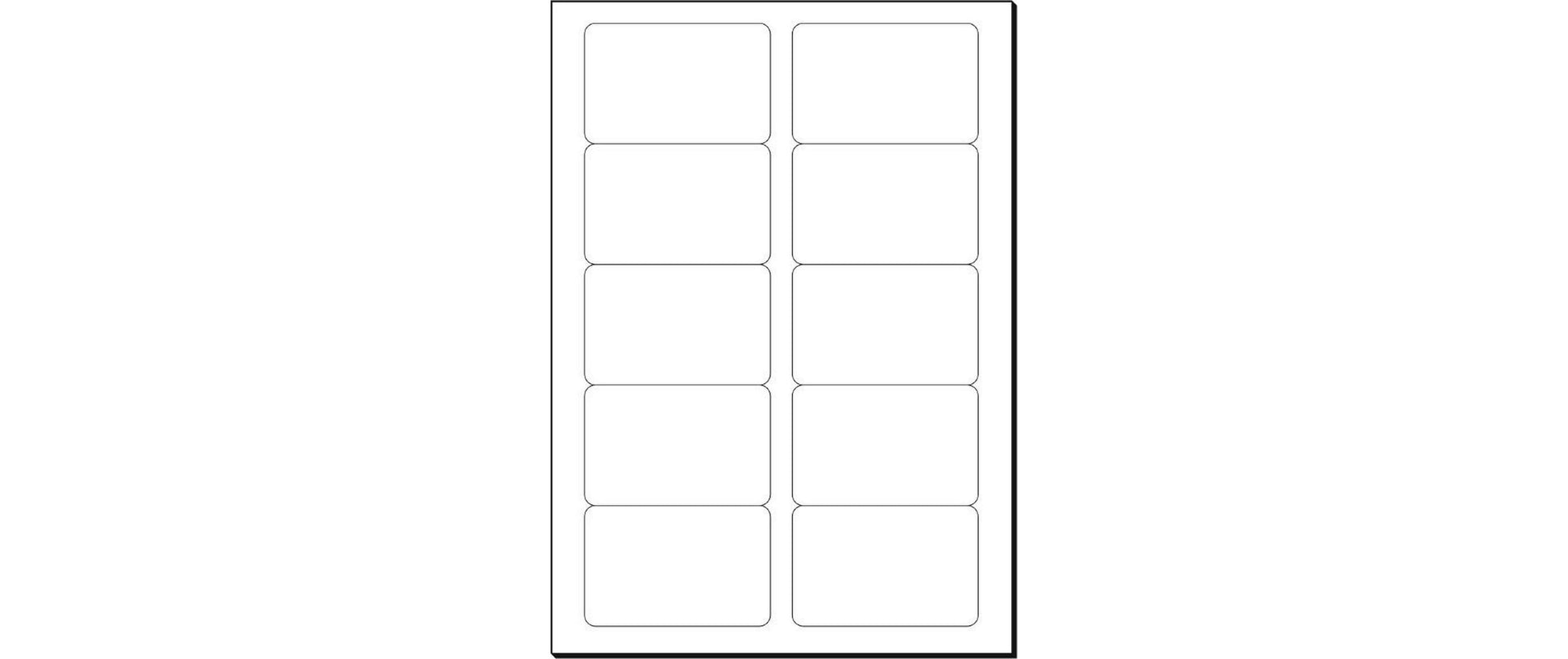 Sigel Visitenkarten, 85 × 55 mm, 190 g/m² – für Laser/Inkjet/Kopierer – A4, 10/Blatt – 100 Karten