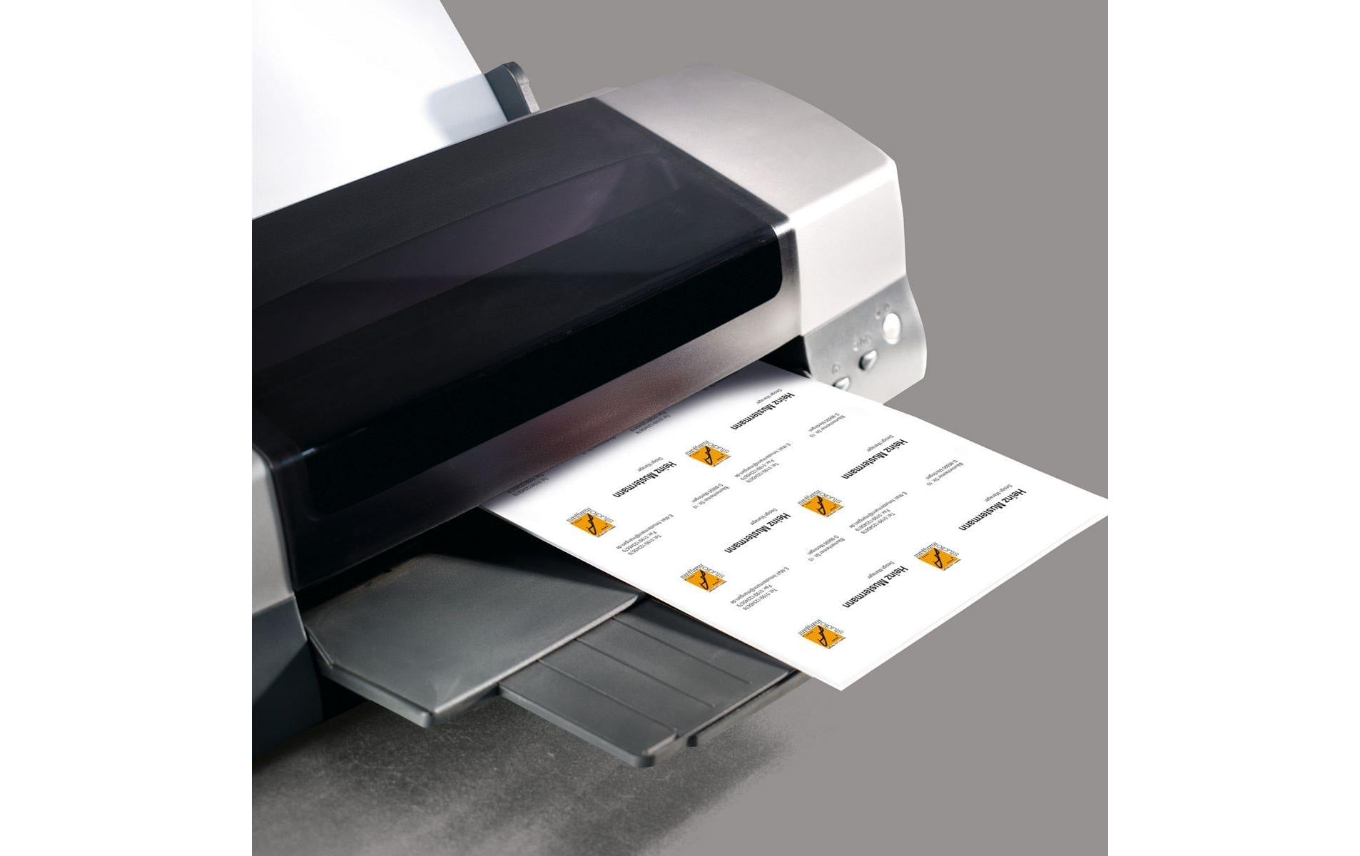 Sigel Visitenkarten, 85 × 55 mm – für Laser/Inkjet/Kopierer – A4, 10 pro Blatt – 100 Karten – FSC-zertifiziert