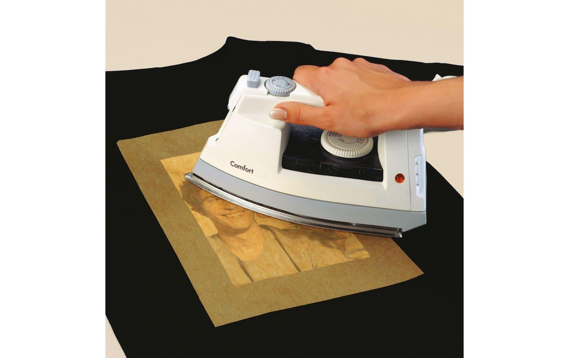 Sigel Transferpapier – für Inkjetdrucker, für dunkle Textilien, A4 (210×297 mm), bis 40 °C, 6 Blatt