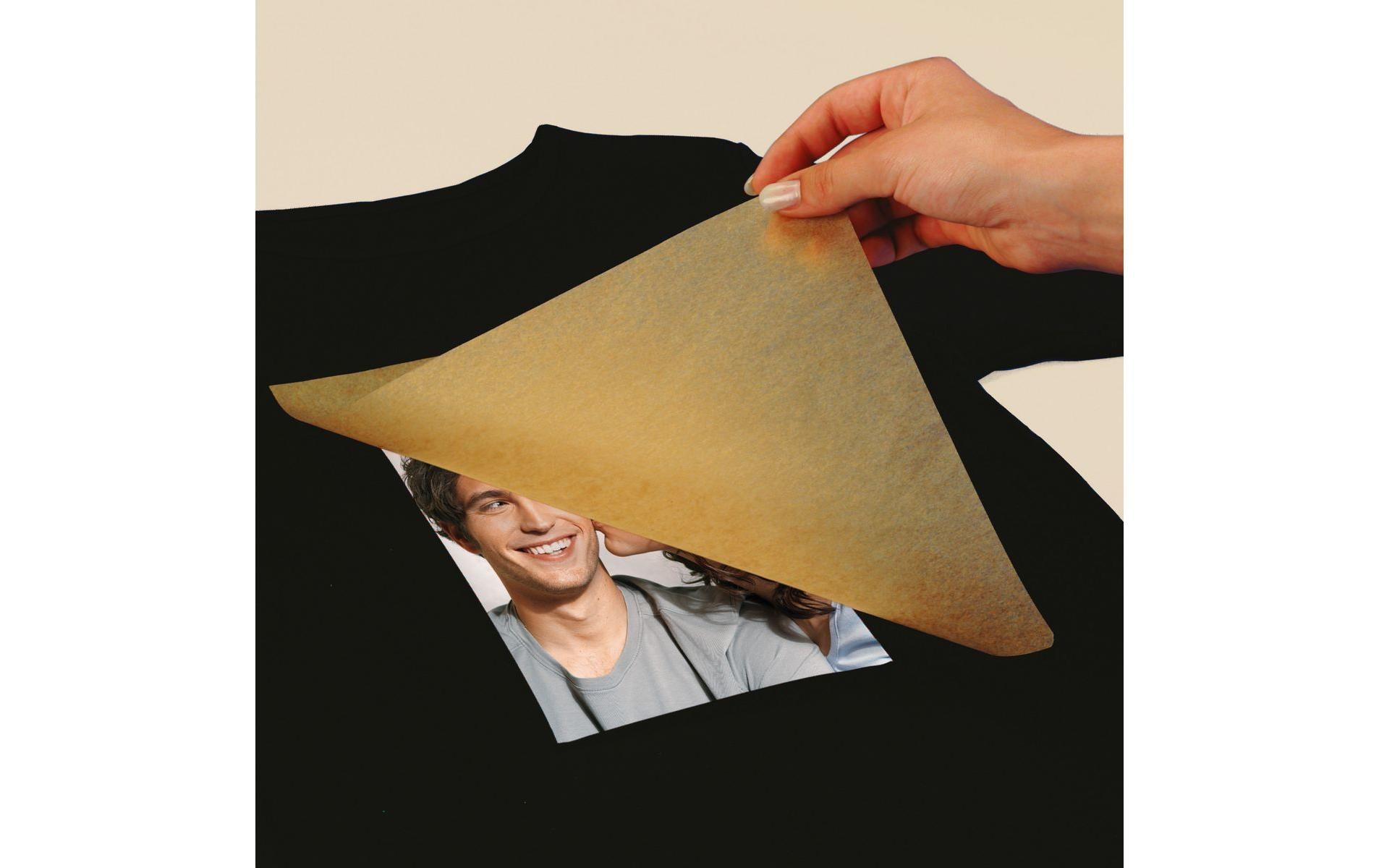 Sigel Transferpapier – für Inkjetdrucker, für dunkle Textilien, A4 (210×297 mm), bis 40 °C, 6 Blatt