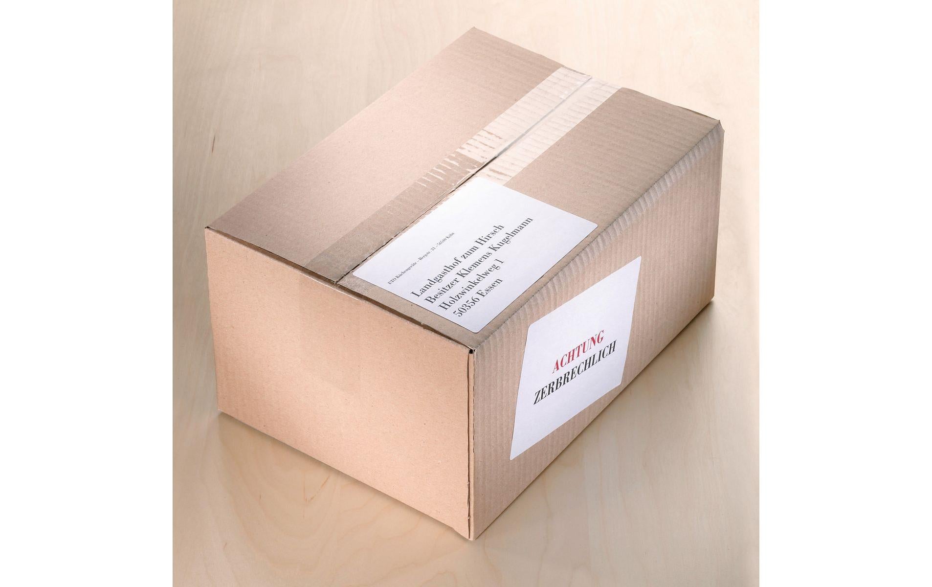 Sigel LA131 – Etiketten A4 70 × 36 mm – Papier, weiss – permanent haftend – Laser – 24 pro Blatt, 25 Blätter