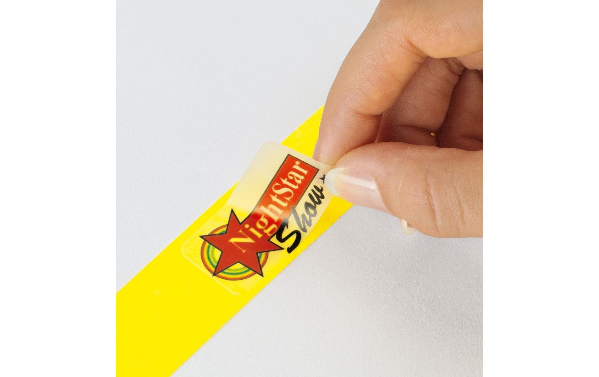 Sigel Event-Armband – 25 × 255 mm, Neonblau, Kunststoff, fortlaufend nummeriert – 120 Stk