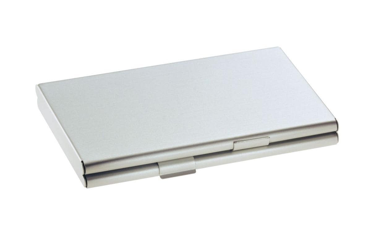 Sigel Visitenkartenetui Twin – Aluminium