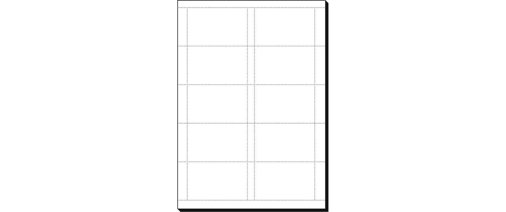 Sigel Visitenkarten, 85 × 55 mm – A4, 10 pro Blatt – 600 Karten – FSC-zertifiziert, beidseitig bedruckbar