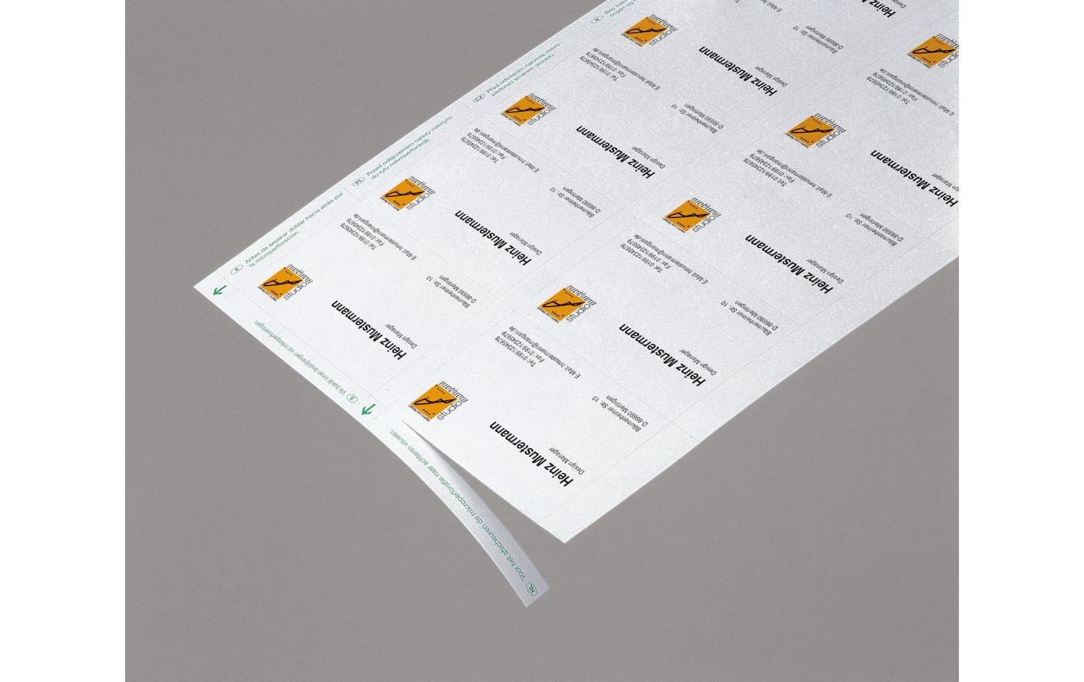 Sigel Visitenkarten, 85 × 55 mm – A4, 10 pro Blatt – 600 Karten – FSC-zertifiziert, beidseitig bedruckbar
