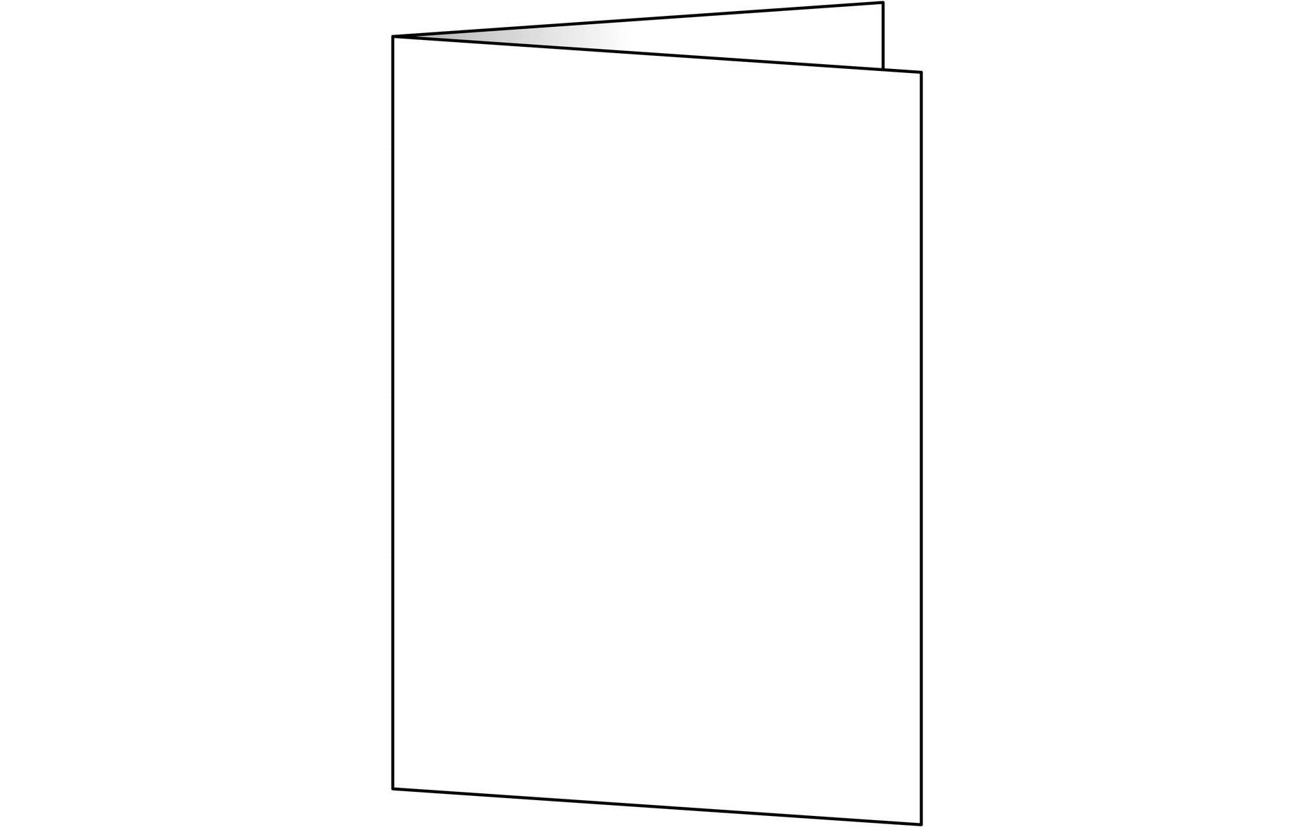 Sigel Faltkarten A5 (148 × 210 mm), 185 g/m², hochweiss, Edelkarton, vorgefalzt – für Inkjet, Laser, Kopierer
