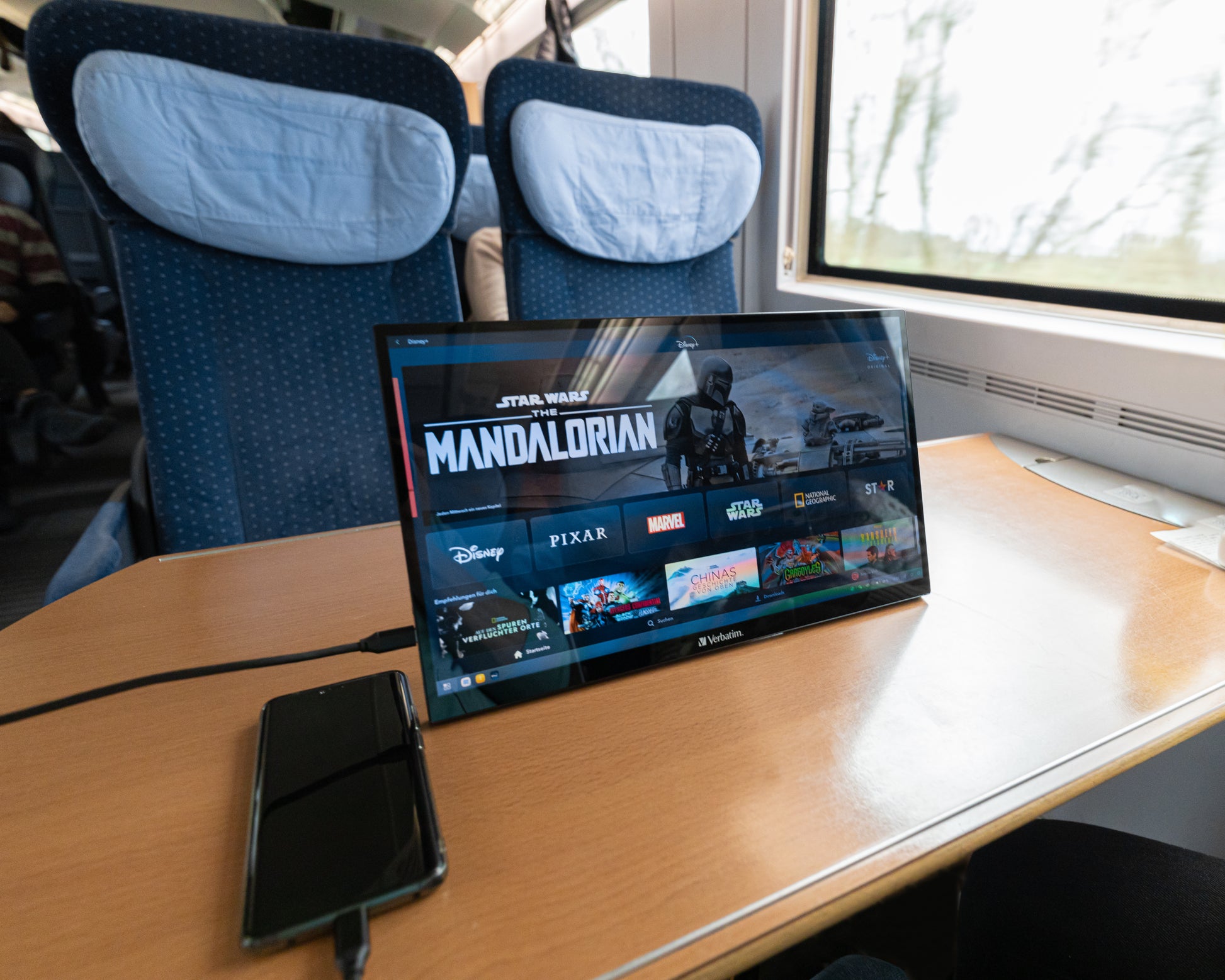 Verbatim Portabler Monitor, 17,3", 1920 × 1080 (Full HD), IPS, Touch, 60 Hz, 300 cd/m², Schwarz