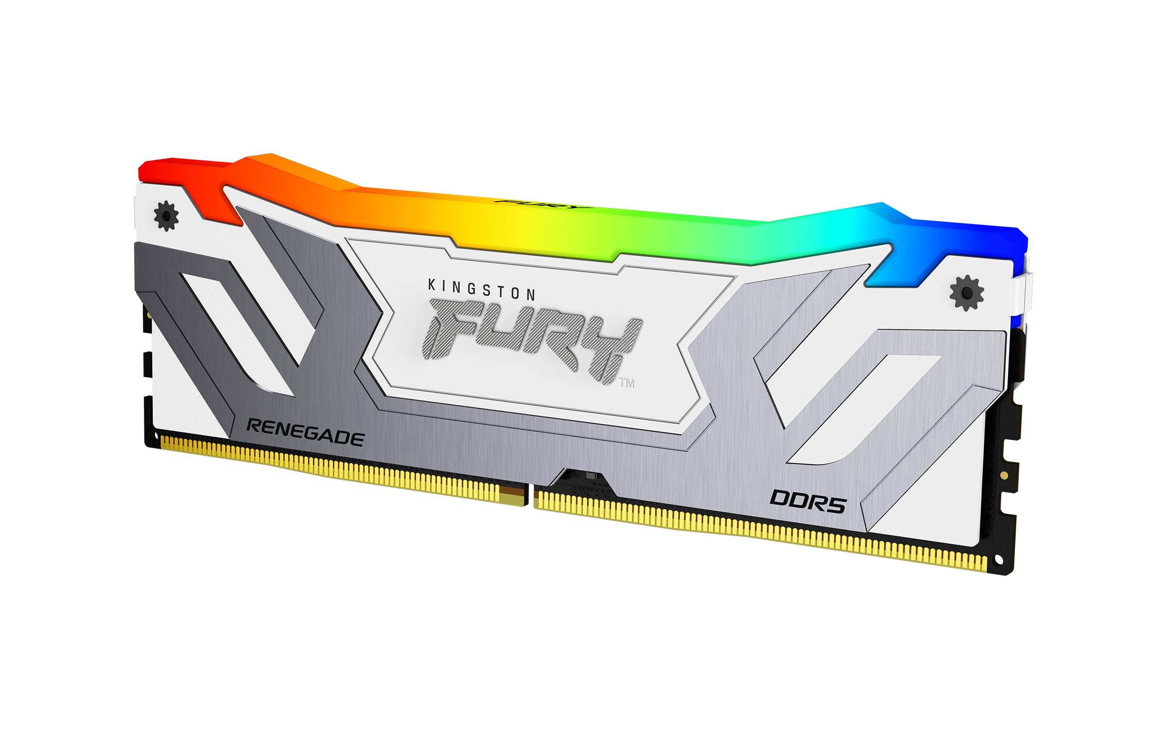 Kingston Technology Kingston Fury Renegade DDR5 DIMM 24 GB 8400 MT/s CL40, 288-Pin, RGB Weiss, Kühlkörper