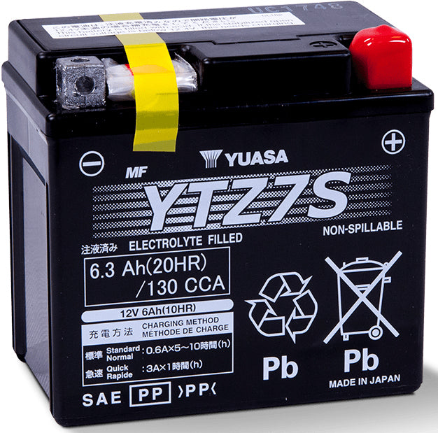 Yuasa Ersatzakku YTZ7S, Blei (VRLA), 12 V, 6300 mAh