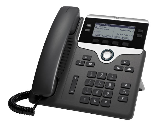 Cisco 7841 – IP-Telefon, 4 SIP-Konten, 3,5", Gigabit, PoE, Schwarz