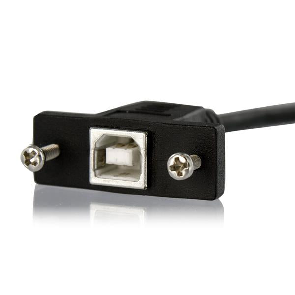 StarTech.com USB-B Verlängerungskabel (Stecker auf Buchse) – USB 2.0 (480 Mbit/s) – 0,91 m – Schwarz