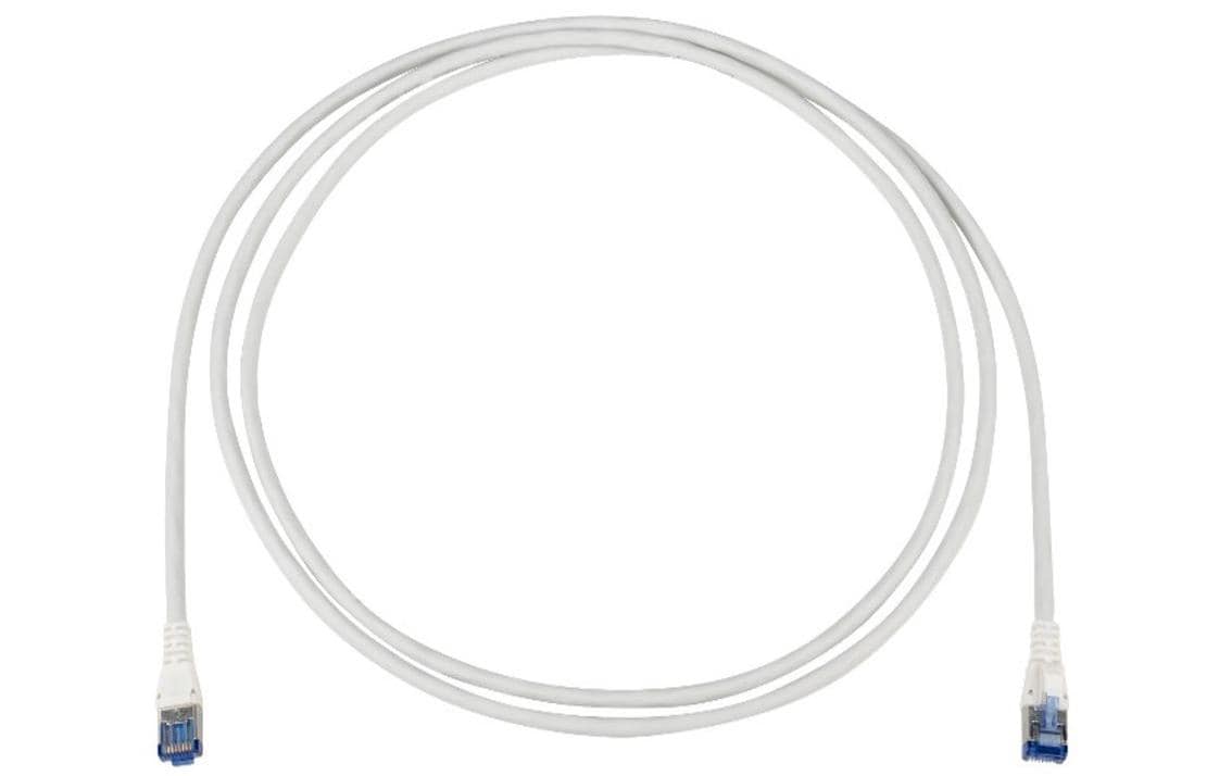 R&M Patchkabel – 10 m, RJ45–RJ45, Grau, geschirmt (S/FTP), halogenfrei