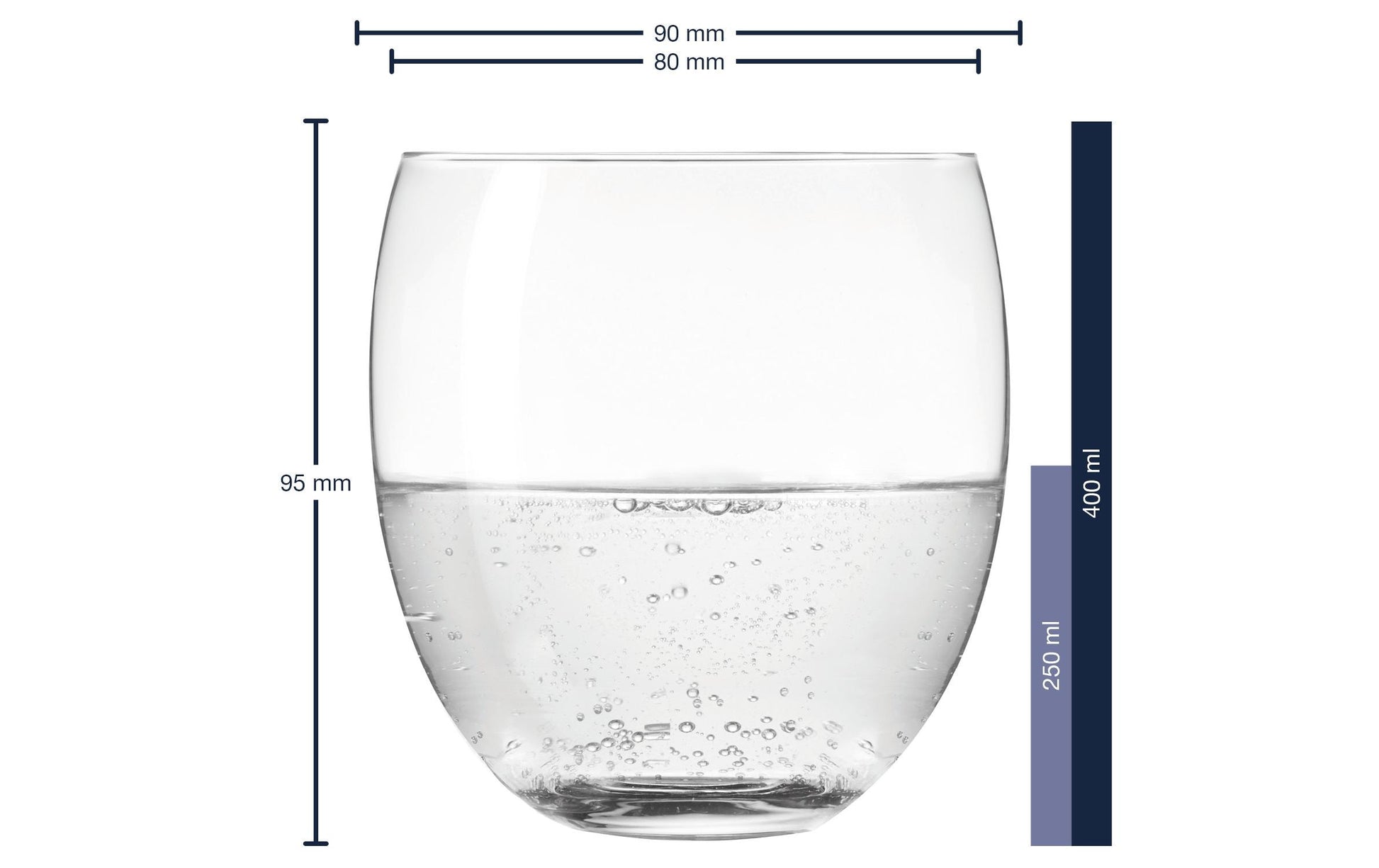 LEONARDO Trinkgläser Cheers – 6er Set, 400 ml, Ø 8 cm, Kristallglas, spülmaschinenfest, für diverse Getränke