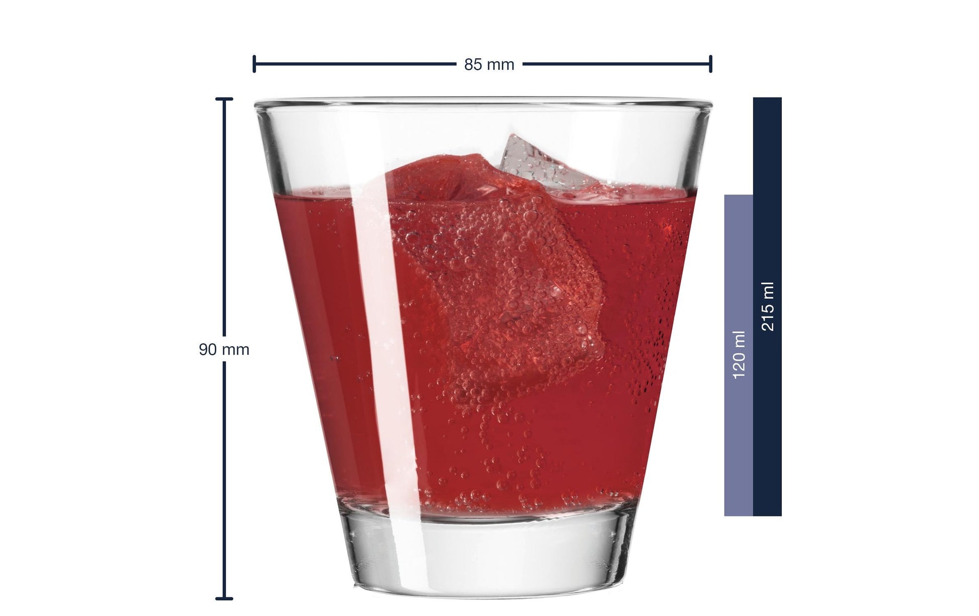 LEONARDO Trinkglas Ciao – 6er Set, 215 ml, Ø 8,5 cm, Kalk-Natron-Glas, Transparent, spülmaschinenfest